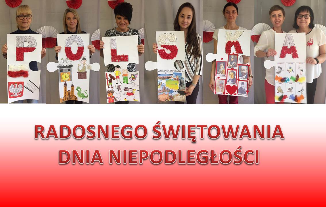 napis Polska i życzenia z okazji Narodowego Dnia Niepodległości